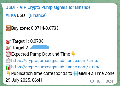Discover the authenticated BIO pump signal on Binance, 29 July 2025, 11:43 Authenticated BIO pump signal on Binance, 29 July 2025, 11:43