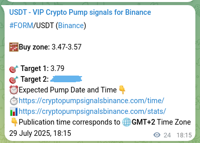 See the authenticated proof of FORM's pump signal on Binance, 29 July 2025, 18:54 Authenticated proof of FORM's pump signal on Binance, 29 July 2025, 18:54