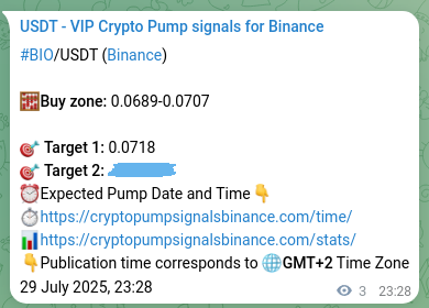 Explore the crypto market signal confirmation for BIO pump on Binance, 29 July 2025, 23:32 Crypto market signal confirmation: BIO pump on Binance, 29 July 2025, 23:32