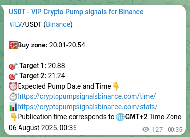 Access the Binance pump signal verification for ILV at 06 August 2025, 04:06 Binance pump signal verification for ILV at 06 August 2025, 04:06