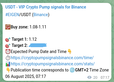 View the exchange signal confirmation for EIGEN on Binance, 06 August 2025, 07:47 Binance exchange signal confirmation for EIGEN, 06 August 2025, 07:47