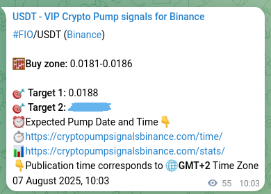 Discover the authenticated FIO pump signal on Binance, 07 August 2025, 11:35 Authenticated FIO pump signal on Binance, 07 August 2025, 11:35