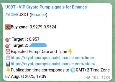 Validate execution timing: ACM pump signal precision on Binance, 07 August 2025, 21:57 Risk-adjusted verification: ACM pump signal quality on Binance, 07 August 2025, 21:57