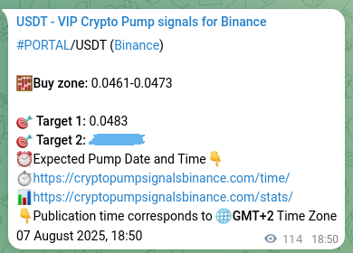 Confirm alpha generation: PORTAL trading signal profitability on Binance, 07 August 2025, 22:00 Probability confirmation: PORTAL trading signal success on Binance, 07 August 2025, 22:00