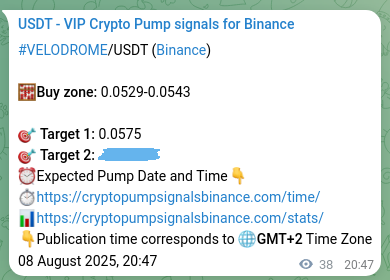 See the authenticated proof of VELODROME's pump signal on Binance, 08 August 2025, 21:49 Authenticated proof of VELODROME's pump signal on Binance, 08 August 2025, 21:49