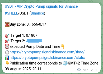 Authenticate the market signal for SHELL on Binance at 09 August 2025, 11:05 Market signal authentication: SHELL on Binance at 09 August 2025, 11:05