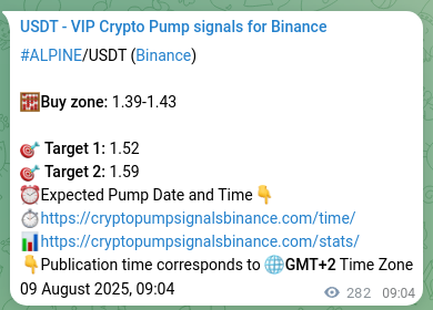 Confirm alpha generation: ALPINE trading signal profitability on Binance, 09 August 2025, 16:53 Probability confirmation: ALPINE trading signal success on Binance, 09 August 2025, 16:53
