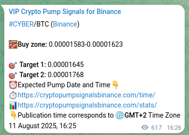 Trading confirmation: Validate CYBER signal accuracy on Binance, 12 August 2025, 09:35 Real-time proof of CYBER pump signal on Binance, 12 August 2025, 09:35