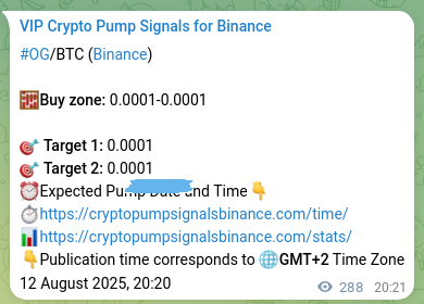 Signal confirmation study: OG pump verification on Binance, 13 August 2025, 04:19 Binance exchange signal proof for OG, 13 August 2025, 04:19