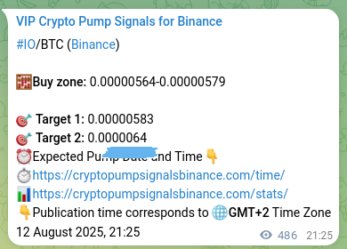 Signal accuracy review: IO pump confirmation on Binance, 13 August 2025, 10:53 Market proof: IO pump signal validation on Binance, 13 August 2025, 10:53