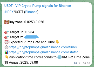 Binance pump signal data for IDEX at 18 August 2025, 09:19 Binance pump signal data for IDEX at 18 August 2025, 09:19