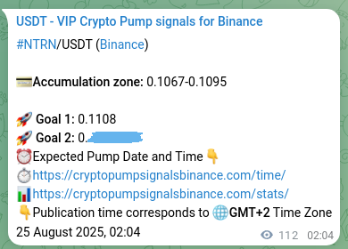 Binance exchange signal proof for NTRN, 25 August 2025, 05:10 Binance exchange signal proof for NTRN, 25 August 2025, 05:10