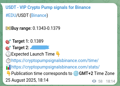 Confirm the Binance trading signal for EDU pump, 25 August 2025, 19:47 Binance trading signal confirmation for EDU pump, 25 August 2025, 19:47