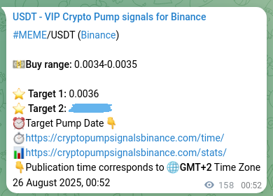 See the verification image for MEME pump signal on Binance at 26 August 2025, 05:15 Verification image for MEME pump signal on Binance at 26 August 2025, 05:15