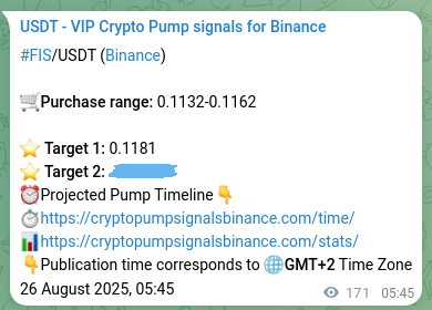 See the trading signal proof for FIS on Binance, 26 August 2025, 10:30 Trading signal proof for FIS on Binance, 26 August 2025, 10:30