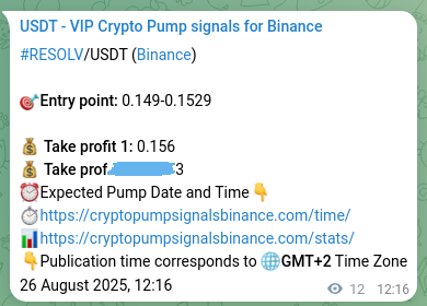 Authenticate statistical results: RESOLV pump signal validation on Binance, 26 August 2025, 12:34 Statistical confirmation: RESOLV pump signal validation on Binance, 26 August 2025, 12:34