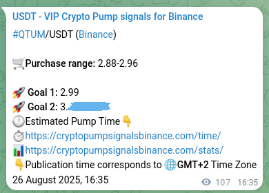Explore the QTUM pump signal verification from Binance, timestamp: 26 August 2025, 19:34 QTUM pump signal verification from Binance, timestamp: 26 August 2025, 19:34