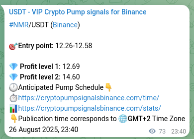 Explore the NMR pump signal verification from Binance, timestamp: 27 August 2025, 01:42 NMR pump signal verification from Binance, timestamp: 27 August 2025, 01:42