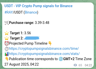 Learn about the RAY pump signal confirmation from Binance, 27 August 2025, 06:11 RAY pump signal confirmation from Binance, timestamp: 27 August 2025, 06:11