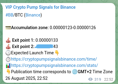 Trading precision validation: BB signal proof on Binance, 27 August 2025, 07:43 Signal performance: BB pump authentication on Binance, 27 August 2025, 07:43