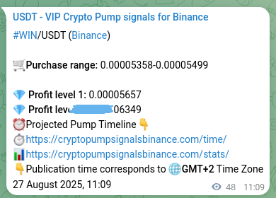 See the authenticated proof of WIN's pump signal on Binance, 27 August 2025, 12:27 Authenticated proof of WIN's pump signal on Binance, 27 August 2025, 12:27