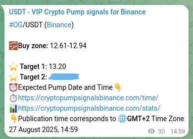 View the exchange signal confirmation for OG on Binance, 27 August 2025, 15:47 Binance exchange signal confirmation for OG, 27 August 2025, 15:47