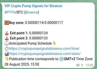 Binance pump signal data for PYTH at 28 August 2025, 16:04 Real-time proof of PYTH pump signal on Binance, 28 August 2025, 16:04