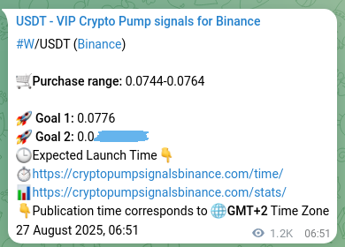 Check the pump signal proof for W on Binance at 28 August 2025, 16:30 Pump signal proof for W on Binance at 28 August 2025, 16:30