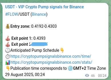View the proof of FLOW pump signal on Binance at 29 August 2025, 01:41 Proof of FLOW pump signal on Binance at 29 August 2025, 01:41