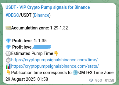 Signal verification: Confirm DEGO pump on Binance at 30 August 2025, 04:36 Signal verification: DEGO pump on Binance at 30 August 2025, 04:36