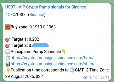 See the authenticated proof of CFX's pump signal on Binance, 30 August 2025, 17:27 Authenticated proof of CFX's pump signal on Binance, 30 August 2025, 17:27