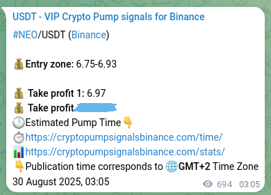 Confirm the Binance trading signal for NEO pump, 30 August 2025, 22:21 Binance trading signal confirmation for NEO pump, 30 August 2025, 22:21