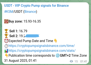 Explore the KSM pump signal verification from Binance, timestamp: 31 August 2025, 02:07 KSM pump signal verification from Binance, timestamp: 31 August 2025, 02:07