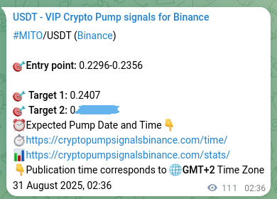 Binance exchange signal proof for MITO, 31 August 2025, 05:36 Binance exchange signal proof for MITO, 31 August 2025, 05:36
