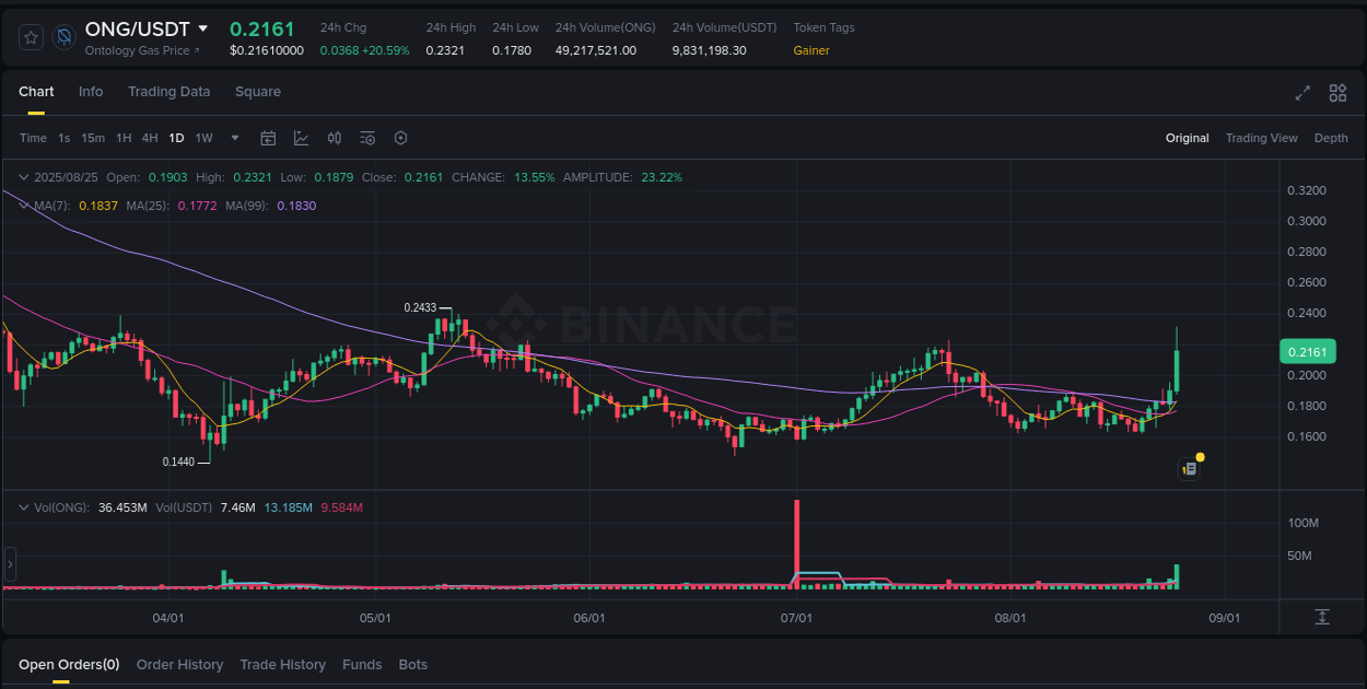 Access Binance pump statistics for ONG at 25 August 2025, 08:34 Binance pump statistics for ONG at 25 August 2025, 08:34