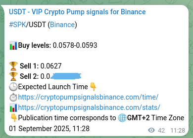Binance trading signal proof for SPK pump, 01 September 2025, 12:35 Binance trading signal proof for SPK pump, 01 September 2025, 12:35