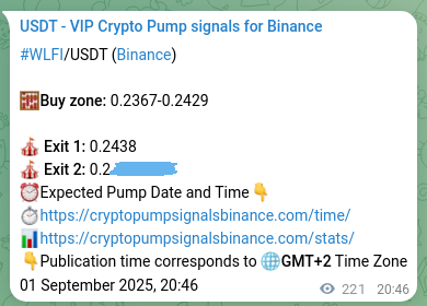Trading signal proof: WLFI pump from Binance, 02 September 2025, 02:53 Trading signal proof: WLFI pump from Binance, 02 September 2025, 02:53
