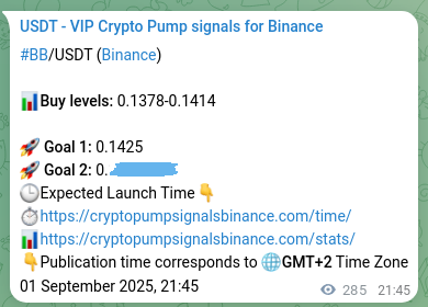 Learn about the BB pump signal confirmation from Binance, 02 September 2025, 05:37 BB pump signal confirmation from Binance, timestamp: 02 September 2025, 05:37
