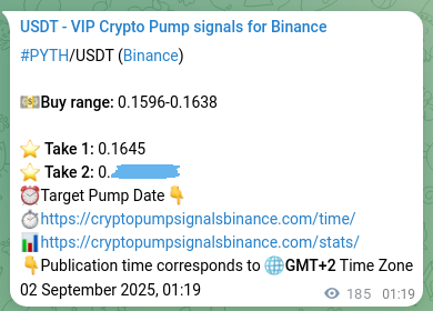 Confirm the trading signal for PYTH pump on Binance at 02 September 2025, 06:23 Trading signal confirmation: PYTH pump on Binance at 02 September 2025, 06:23