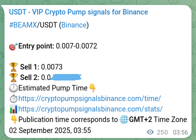 Access the Binance pump signal verification for BEAMX at 02 September 2025, 10:46 Binance pump signal verification for BEAMX at 02 September 2025, 10:46