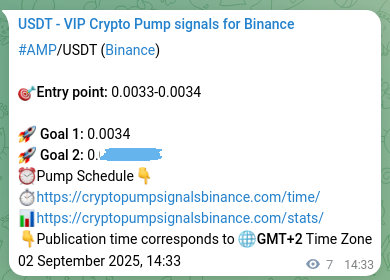 View the signal proof for AMP pump on Binance at 02 September 2025, 14:45 Signal proof for AMP pump on Binance at 02 September 2025, 14:45