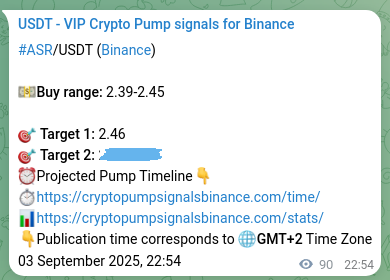 Check out the Binance pump signal proof for ASR on 04 September 2025, 01:25 Binance pump signal proof for ASR on 04 September 2025, 01:25