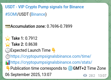 Trading signal confirmation: SOMI pump on Binance at 06 September 2025, 20:50