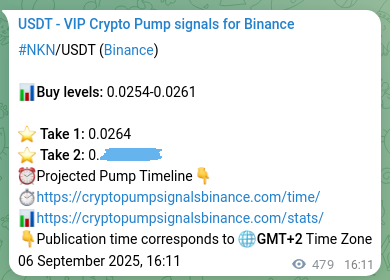 Crypto trading signal proof: NKN pump on Binance, 07 September 2025, 05:28 Crypto trading signal proof: NKN pump on Binance, 07 September 2025, 05:28