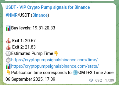 Discover the authenticated NMR pump signal on Binance, 07 September 2025, 12:20 Authenticated NMR pump signal on Binance, 07 September 2025, 12:20