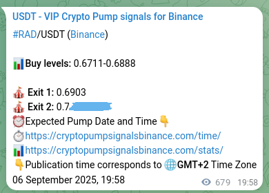 Access the Binance pump signal verification for RAD at 07 September 2025, 14:38 Binance pump signal verification for RAD at 07 September 2025, 14:38