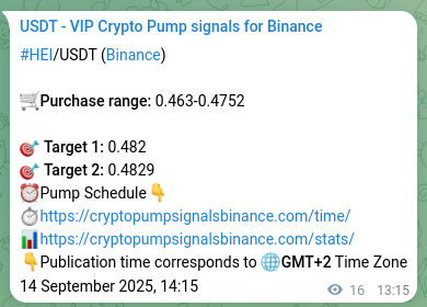Explore the HEI pump signal verification from Binance, timestamp: 14 September 2025, 14:41 HEI pump signal verification from Binance, timestamp: 14 September 2025, 14:41