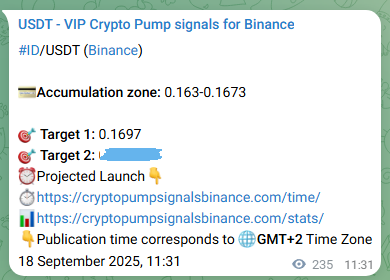 Authenticated proof of ID's pump signal on Binance at 18 September 2025, 18:04 Authenticated proof of ID's pump signal on Binance at 18 September 2025, 18:04