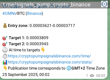 Signal verification: Confirm OMNI pump on Binance at 25 September 2025, 02:31 Signal verification: OMNI pump on Binance at 25 September 2025, 02:31