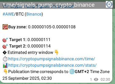 Trading signal proof: AWE pump from Binance, 25 September 2025, 02:37 Trading signal proof: AWE pump from Binance, 25 September 2025, 02:37